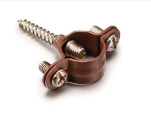 30820032.jpg Garby Wall mount conduit clamp (25un) brown Ø20mm