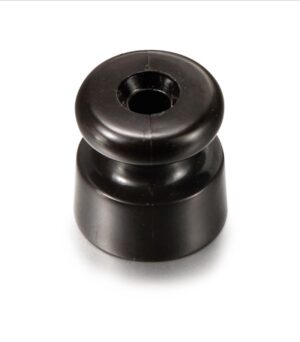 30913472.jpg Garby Porcelain insulator for braided wire (5 un) brown porcelain