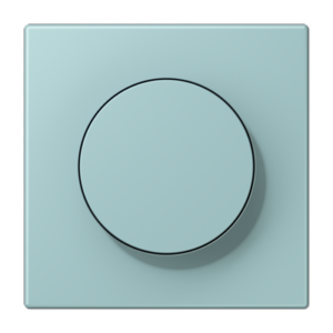 LS 990 Les Couleurs 1-gang rotary dimmer cover, 32033 Céruléen Clair