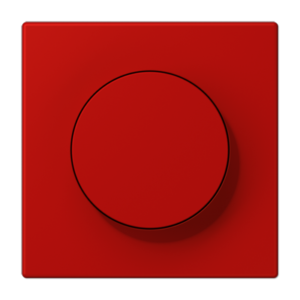 LS 990 Les Couleurs 1-gang rotary dimmer cover, 32090 Rouge Vermillon 31