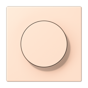 LS 990 Les Couleurs 1-gang rotary dimmer cover, 32091 Rose Pâle