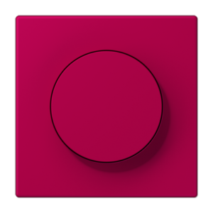 LS 990 Les Couleurs 1-gang rotary dimmer cover, 32101 Rouge Rubia