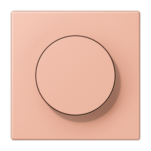 LS 990 Les Couleurs 1-gang rotary dimmer cover, 32102 Rose Clair