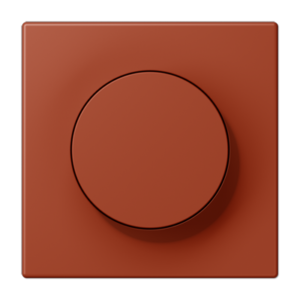 LS 990 Les Couleurs 1-gang rotary dimmer cover, 32110 L'ocre Rouge