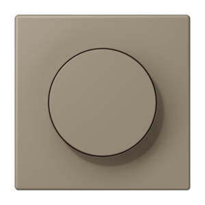 LS 990 Les Couleurs 1-gang rotary dimmer cover, 32141 Ombre Naturelle Moyenne