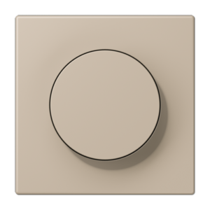 LS 990 Les Couleurs 1-gang rotary dimmer cover, 32142 ombre naturelle claire