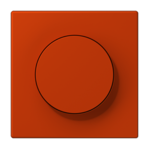 LS 990 Les Couleurs 1-gang rotary dimmer cover, 4320A Rouge Vermillion 59