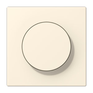 LS 990 Les Couleurs 1-gang rotary dimmer cover, 4320B Blanc Ivoire