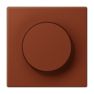 LS 990 Les Couleurs 1-gang rotary dimmer cover, 4320D Terre Sienne Brûlée 59