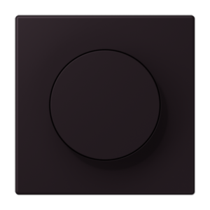 LS 990 Les Couleurs 1-gang rotary dimmer cover, 4320E Noir D'Ivoire