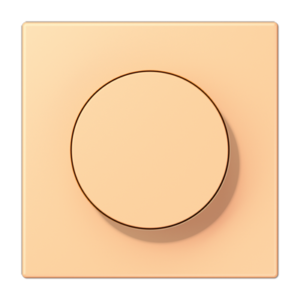 LS 990 Les Couleurs 1-gang rotary dimmer cover, 4320P Terre Sienne Claire 59