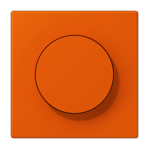 LS 990 Les Couleurs 1-gang rotary dimmer cover, 4320S Orange Vif