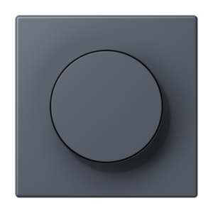 LS 990 Les Couleurs 1-gang rotary dimmer cover, 4320U Gris Foncé 59