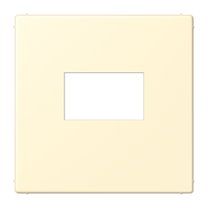 JUNG_LC1969USB201.png LS 990 Les Couleurs centre plate for USB charger, 32001 Blanc