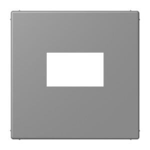 JUNG_LC1969USB203.png LS 990 Les Couleurs centre plate for USB charger, 32011 Gris 31