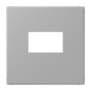 JUNG_LC1969USB204.png LS 990 Les Couleurs centre plate for USB charger, 32012 Gris Moyen