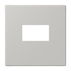 JUNG_LC1969USB205.png LS 990 Les Couleurs centre plate for USB charger, 32013 Gris Clair 31