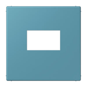 JUNG_LC1969USB212.png LS 990 Les Couleurs centre plate for USB charger, 32031 Céruléen Vif