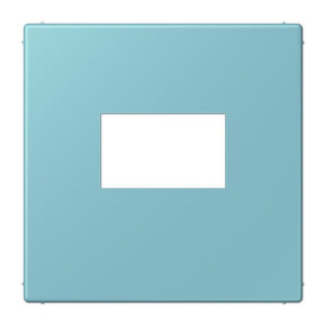 JUNG_LC1969USB213.png LS 990 Les Couleurs centre plate for USB charger, 32032 Céruléen Moyen