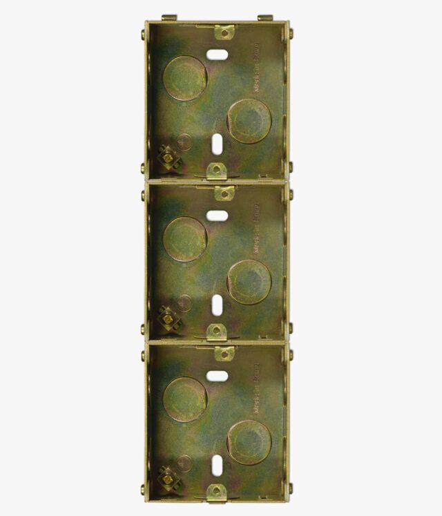 Jung UK metal back box, triple