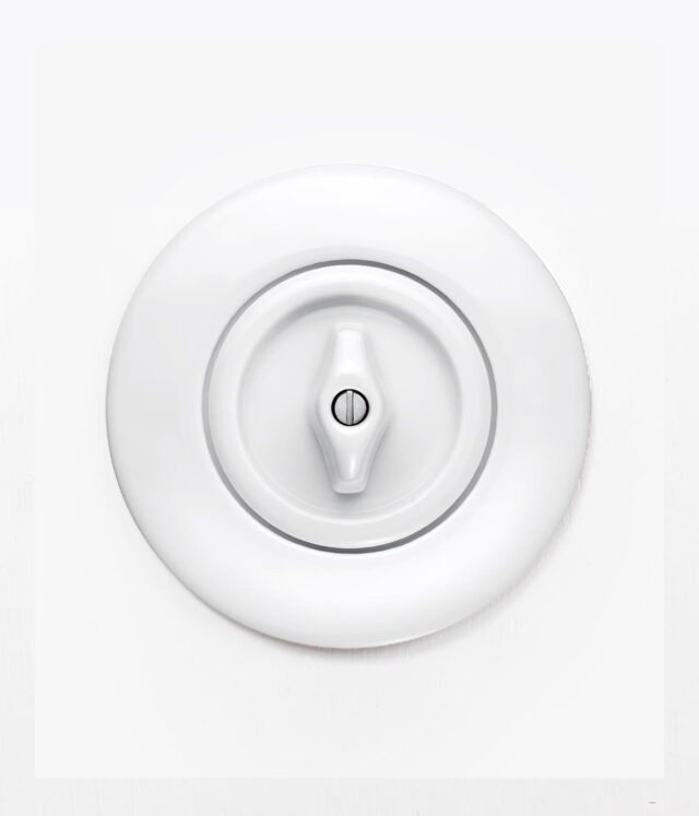Berker Serie 1930 Rosenthal white rotary light switch