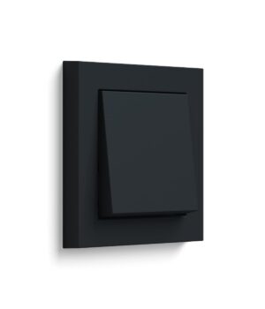 100-GIRE2CL-BMBM-00-45A GIRA E2 matt black light switch