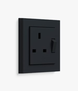 100-GIRE2CL-BMBM-07-45A GIRA E2 matt black plug socket