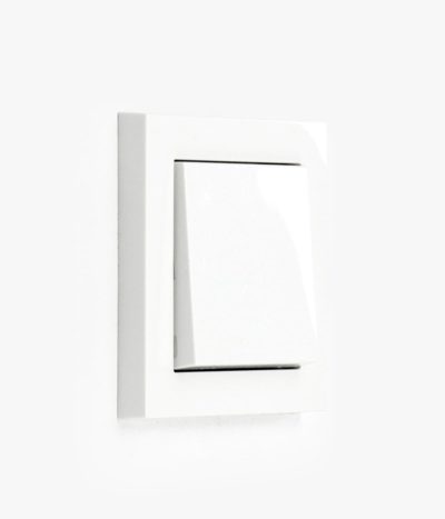 100-GIRE2CL-WGWG-00-45A GIRA E2 Classic white glossy light switch