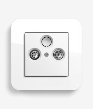 100-GIRE3PW-WG-TV-21-00A E3 White Media Sockets