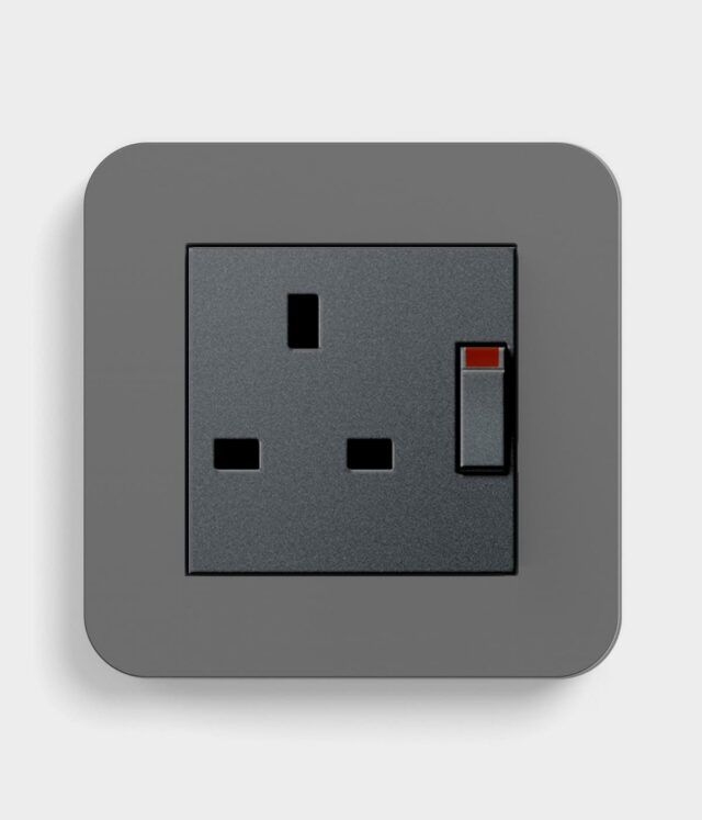 GIRA E3 Dark Grey/Anthracite single socket