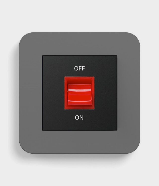 100-GIRE3ST-DGBK-16-00A GIRA E3 Dark Grey cooker switch