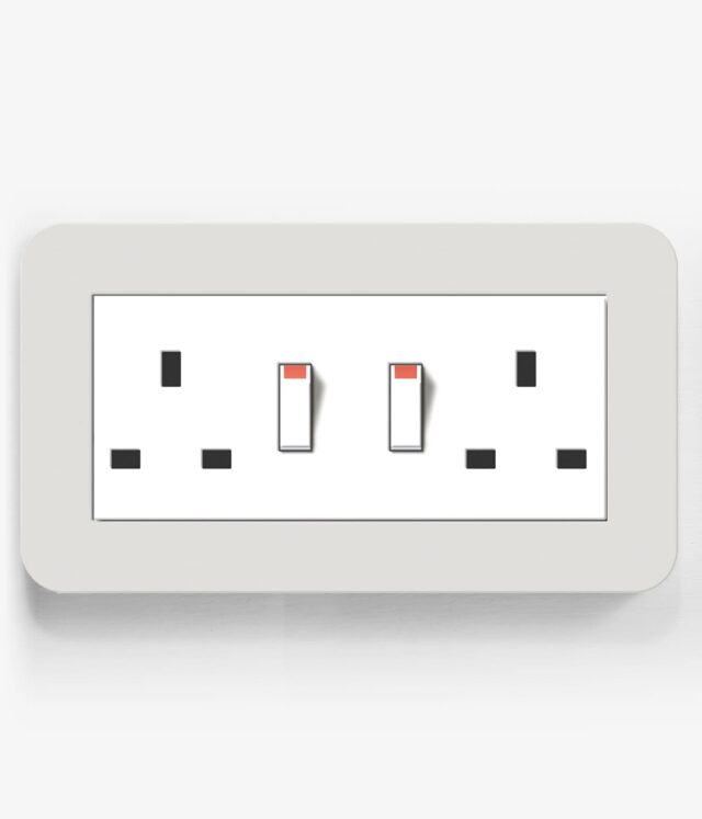 100-GIRE3ST-LGWG-08-00A E3 Light Grey Sockets