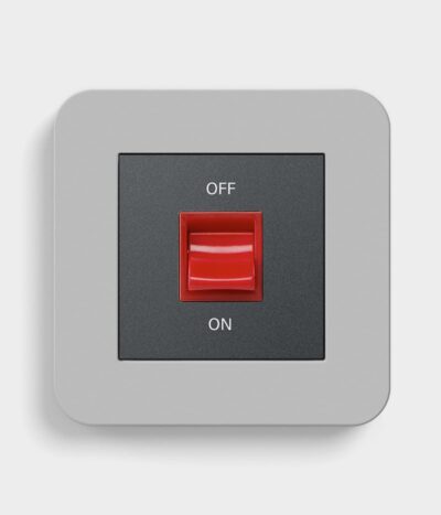 100-GIRE3ST-MGAN-16-00A GIRA E3 Mid Grey cooker switch