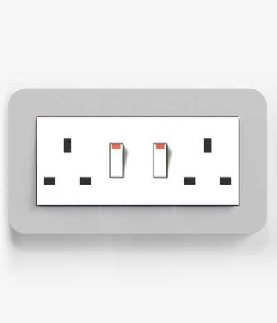 100-GIRE3ST-MGWG-08-00A E3 Grey/White Sockets