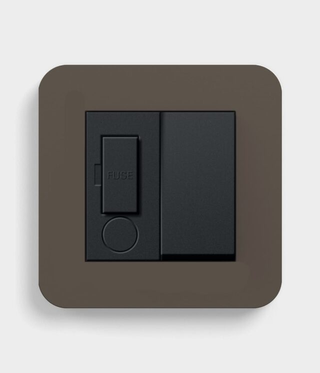 GIRA E3 Umber Switched Fused Spur