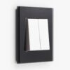 GIRA Esprit Black Glass light switch