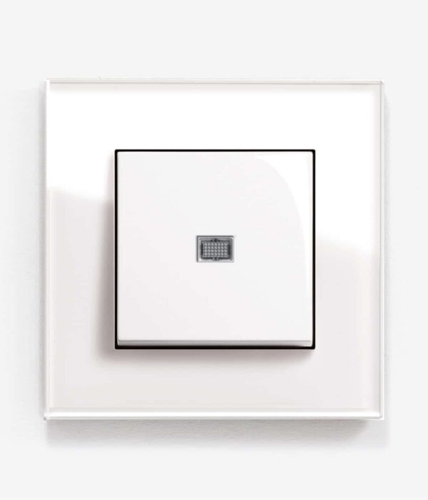 Gira Esprit White Glass Isolator switch