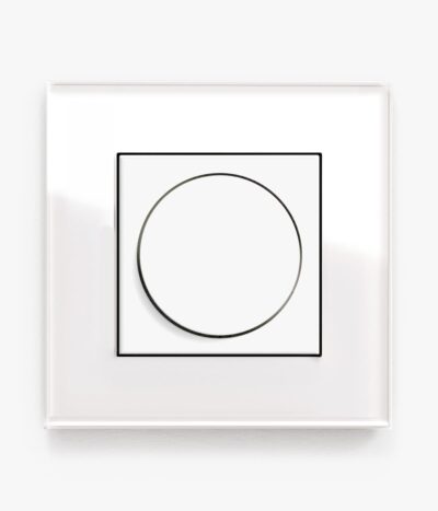 100-GIRESPGL-WHWG-09-00A GIRA Esprit White Glass dimmer switch