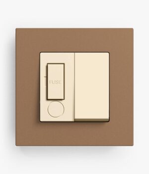 100-GIRESPLP-LBCG-15-00A Gira Esprit Lino-Ply Light Brown Switched Fused Spur