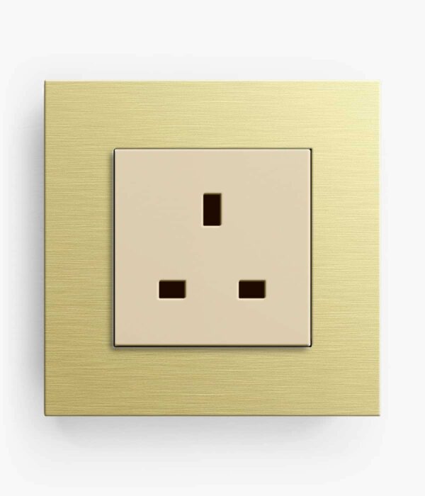 GIRA Esprit Gold plug socket