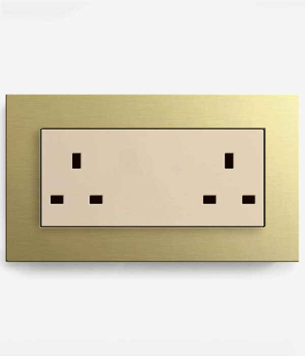 GIRA Esprit Gold plug socket