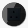 GIRA Studio Black single power socket