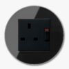GIRA Studio Black single power socket