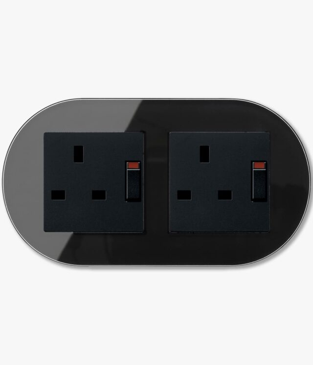 GIRA Studio Black double power socket