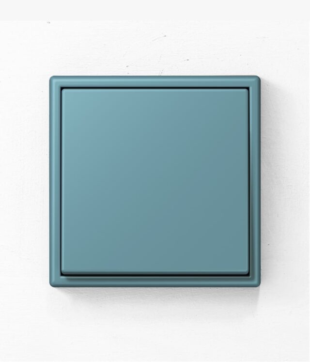 Jung LS990 light switch in Cerulean Blue 32031