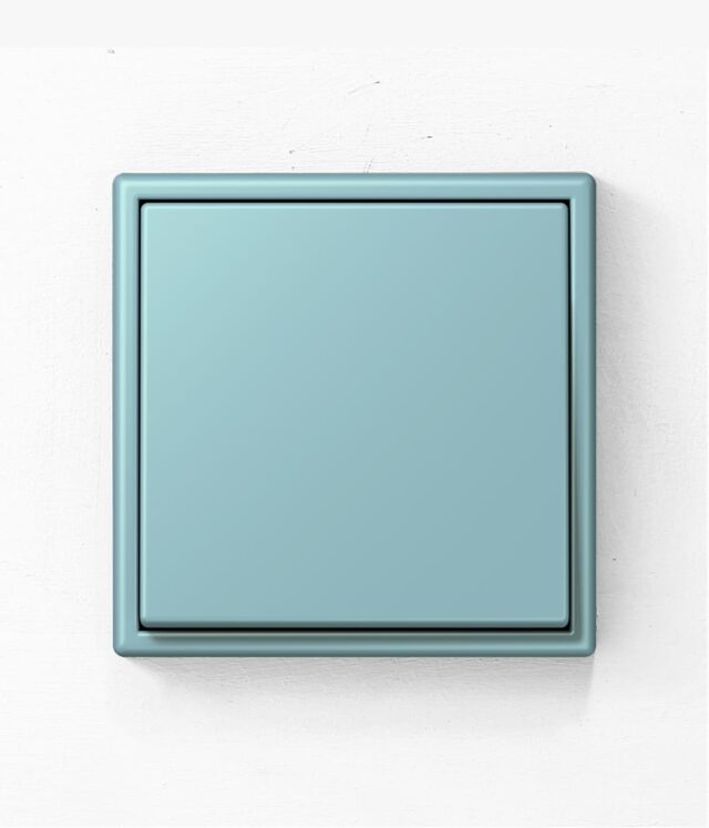 Jung LS990 light switch in Cerulean Blue 32032