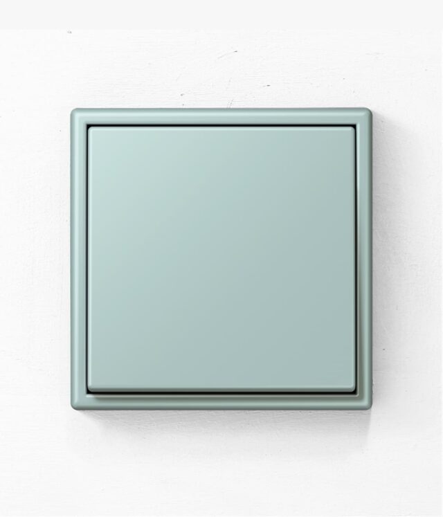 Jung LS990 light switch in Cerulean Blue 32033