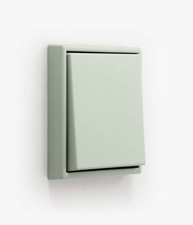 Jung Les Couleurs de Le Corbusier 32042 green light switch