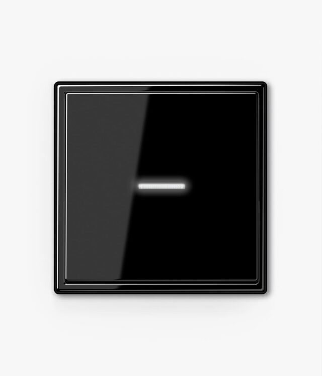 Jung LS990 Black fan isolator with light