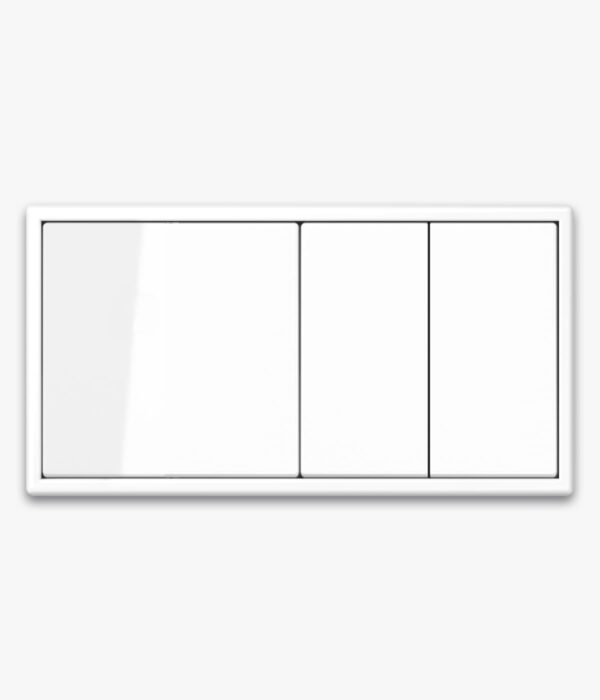 Jung LS 990 White triple light switch